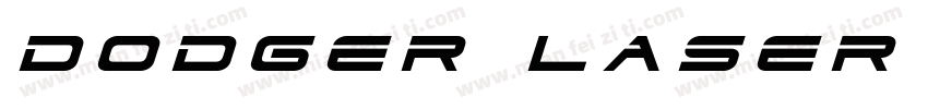 Dodger Laser Italic ItalicVersion字体转换